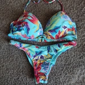 Sexy Aquatic Blooms 2 piece swimsuit - Size S